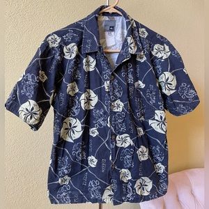 Boys Quicksilver Hawaiian Style Shirt Size 12-14